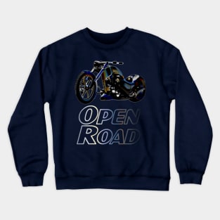 Motorbike Open Road Chopper Crewneck Sweatshirt